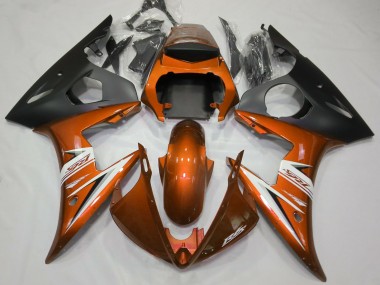 2003-2005 Gloss Orange & White Yamaha R6 Motorcycle Fairing UK