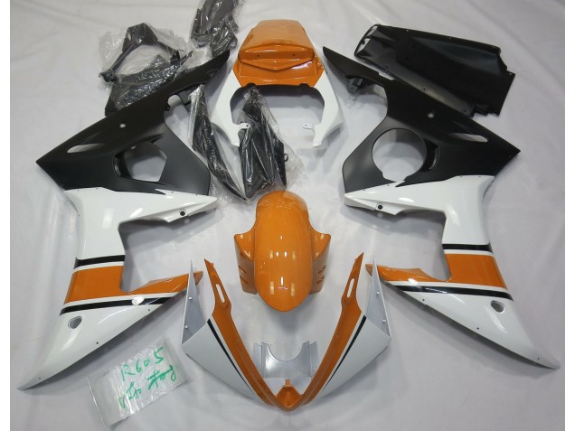 2003-2005 Gloss White and Orange Yamaha R6 Motorcycle Fairing UK 2003-2005 Gloss White and Orange Yamaha R6 Motorcycle Fairing UK