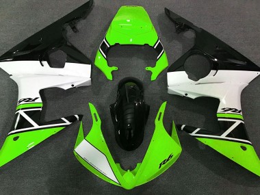 2003-2005 Green White and Black Yamaha R6 Motorcycle Fairing UK