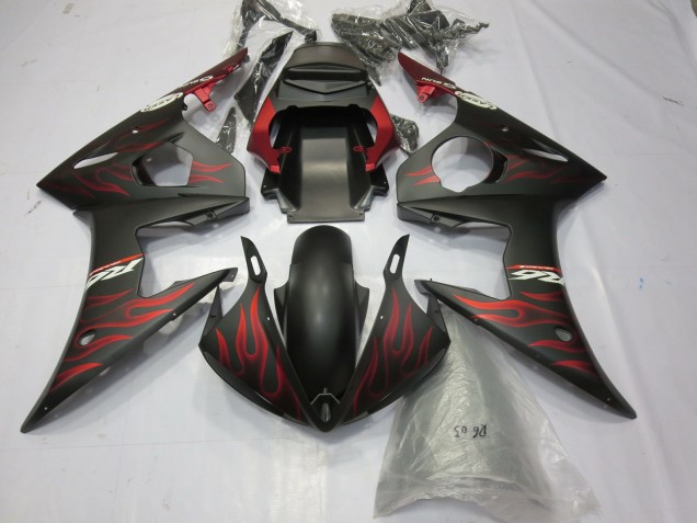 2003-2005 Matte red flame Yamaha R6 Motorcycle Fairing UK 2003-2005 Matte red flame Yamaha R6 Motorcycle Fairing UK