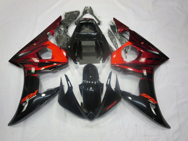 2003-2005 Red and Black Yamaha R6 Motorcycle Fairing UK 2003-2005 Red and Black Yamaha R6 Motorcycle Fairing UK