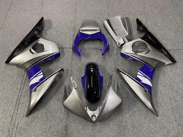 2003-2005 Silver and Purple style Yamaha R6 Motorcycle Fairing UK