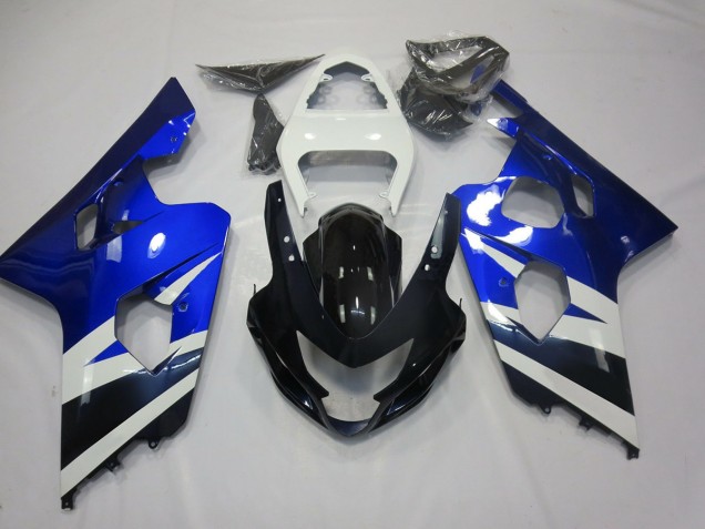 2004-2005 Blue White and Black Suzuki GSXR 600-750 Motorcycle Fairing UK 2004-2005 Blue White and Black Suzuki GSXR 600-750 Motorcycle Fairing UK