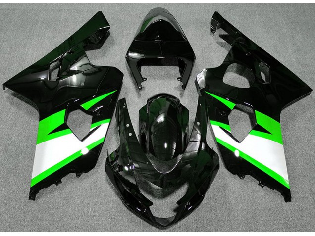 2004-2005 Gloss Black & Green Suzuki GSXR 600-750 Motorcycle Fairing UK 2004-2005 Gloss Black & Green Suzuki GSXR 600-750 Motorcycle Fairing UK
