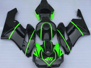 2004-2005 Gloss Black & High Viz Green Honda CBR1000RR Motorcycle Fairing UK