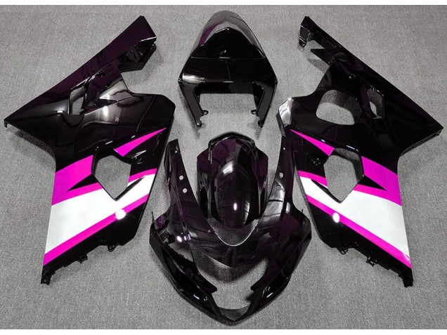 2004-2005 Gloss Black & Pink Suzuki GSXR 600-750 Motorcycle Fairing UK 2004-2005 Gloss Black & Pink Suzuki GSXR 600-750 Motorcycle Fairing UK
