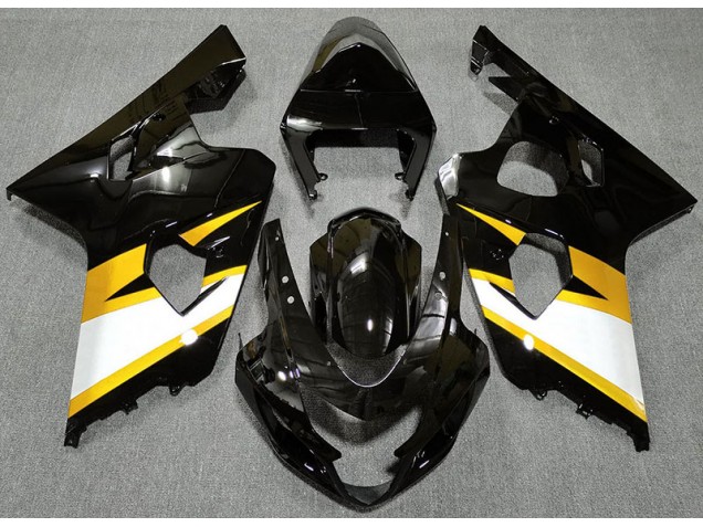 2004-2005 Gloss Black & Yellow Suzuki GSXR 600-750 Motorcycle Fairing UK 2004-2005 Gloss Black & Yellow Suzuki GSXR 600-750 Motorcycle Fairing UK