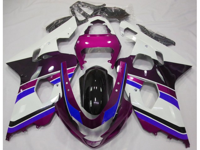 2004-2005 Gloss Pink and Blue Suzuki GSXR 600-750 Motorcycle Fairing UK 2004-2005 Gloss Pink and Blue Suzuki GSXR 600-750 Motorcycle Fairing UK