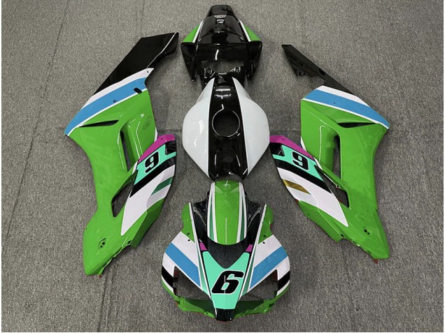 2004-2005 Green 6 Honda CBR1000RR Motorcycle Fairing UK 2004-2005 Green 6 Honda CBR1000RR Motorcycle Fairing UK