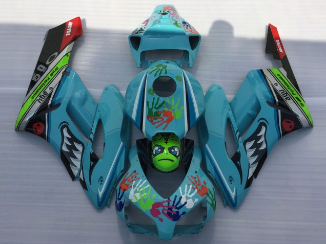 2004-2005 Light Blue Shark Honda CBR1000RR Motorcycle Fairing UK 2004-2005 Light Blue Shark Honda CBR1000RR Motorcycle Fairing UK