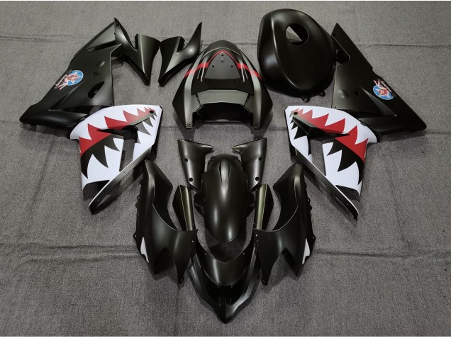 2004-2005 Matte Black Betty Bomber Kawasaki ZX10R Motorcycle Fairing UK 2004-2005 Matte Black Betty Bomber Kawasaki ZX10R Motorcycle Fairing UK