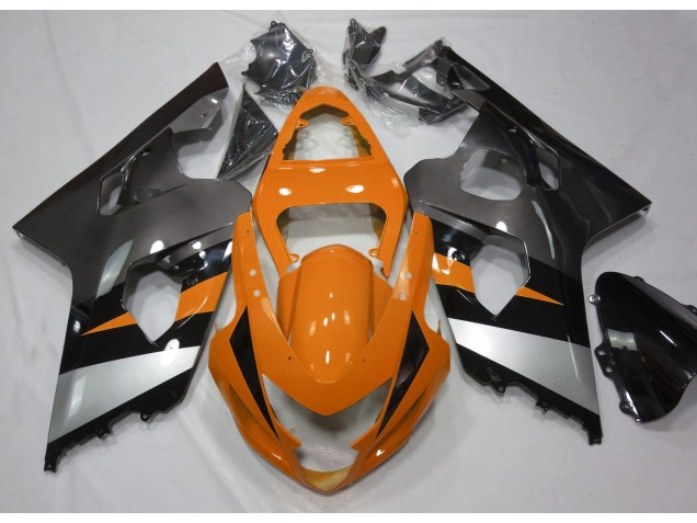 2004-2005 Orange and Silver Suzuki GSXR 600-750 Motorcycle Fairing UK 2004-2005 Orange and Silver Suzuki GSXR 600-750 Motorcycle Fairing UK