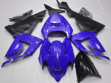 2004-2005 Pearl Blue & Black Kawasaki ZX10R Motorcycle Fairing UK