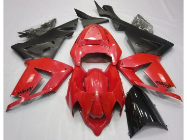 2004-2005 Pearl Red & Black Kawasaki ZX10R Motorcycle Fairing UK