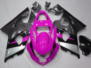 2004-2005 Pink and Silver Suzuki GSXR 600-750 Motorcycle Fairing UK