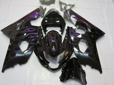 2004-2005 Purple Flame Suzuki GSXR 600-750 Motorcycle Fairing UK