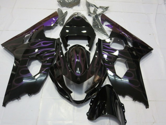 2004-2005 Purple Flame Suzuki GSXR 600-750 Motorcycle Fairing UK