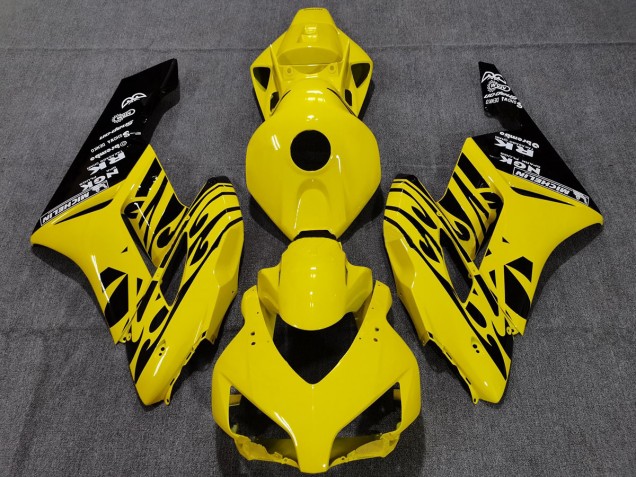 2004-2005 Yellow Black Flame Honda CBR1000RR Motorcycle Fairing UK 2004-2005 Yellow Black Flame Honda CBR1000RR Motorcycle Fairing UK
