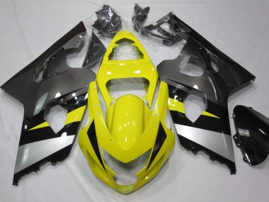 2004-2005 Yellow and Grey Suzuki GSXR 600-750 Motorcycle Fairing UK