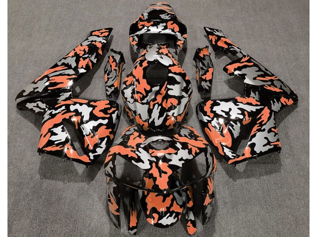 2005-2006 Camo & LIGHT ORANGE Honda CBR600RR Motorcycle Fairing UK 2005-2006 Camo & LIGHT ORANGE Honda CBR600RR Motorcycle Fairing UK