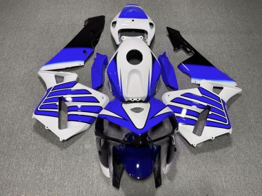 2005-2006 Dark Blue and White Wings Honda CBR600RR Motorcycle Fairing UK