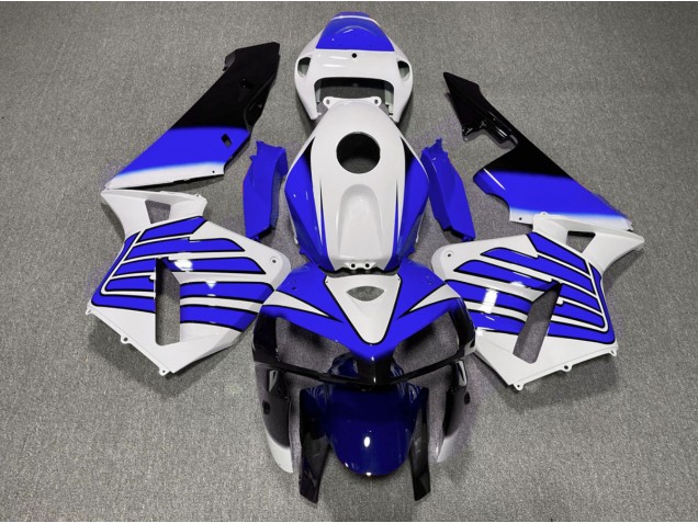 2005-2006 Dark Blue and White Wings Honda CBR600RR Motorcycle Fairing UK 2005-2006 Dark Blue and White Wings Honda CBR600RR Motorcycle Fairing UK