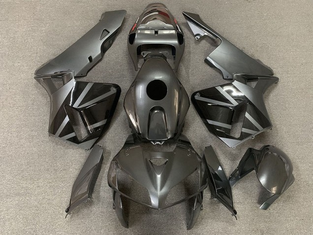2005-2006 Dark Silver and Black Honda CBR600RR Motorcycle Fairing UK 2005-2006 Dark Silver and Black Honda CBR600RR Motorcycle Fairing UK