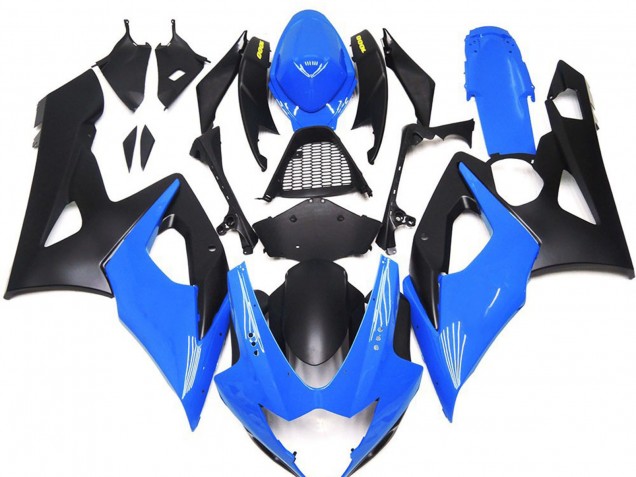 2005-2006 Gloss Blue with Yellow Suzuki GSXR 1000 Motorcycle Fairing UK 2005-2006 Gloss Blue with Yellow Suzuki GSXR 1000 Motorcycle Fairing UK