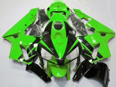 2005-2006 Green & Gloss Black Design Honda CBR600RR Motorcycle Fairing UK