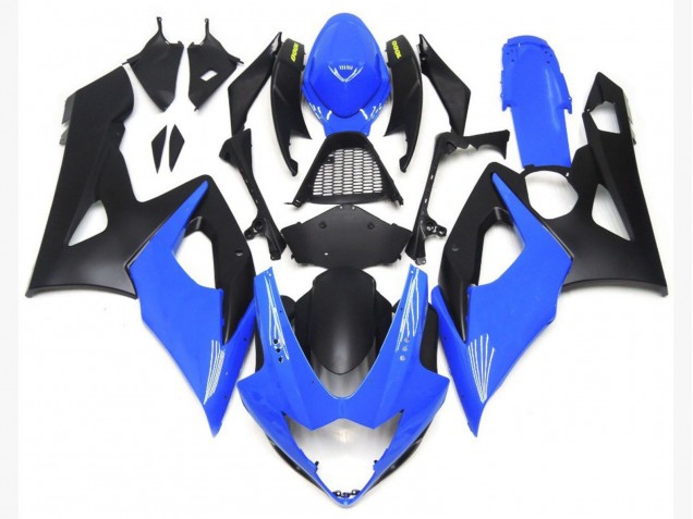 2005-2006 Light Gloss Blue and Matte Black Lowers Suzuki GSXR 1000 Motorcycle Fairing UK 2005-2006 Light Gloss Blue and Matte Black Lowers Suzuki GSXR 1000 Motorcycle Fairing UK