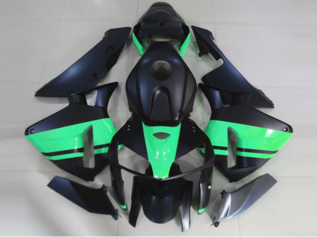 2005-2006 Matte Black & Special Green Honda CBR600RR Motorcycle Fairing UK 2005-2006 Matte Black & Special Green Honda CBR600RR Motorcycle Fairing UK