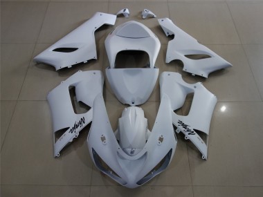 2005-2006 Matte White Kawasaki ZX6R Motorcycle Fairing UK