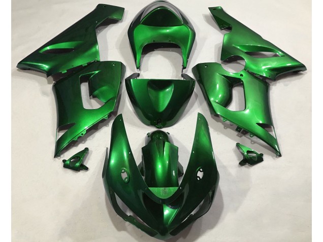 2005-2006 Metallic Green Kawasaki ZX6R Motorcycle Fairing UK 2005-2006 Metallic Green Kawasaki ZX6R Motorcycle Fairing UK