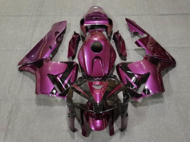 2005-2006 Metallic Purple & Black Decal Honda CBR600RR Motorcycle Fairing UK