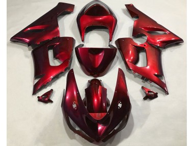 2005-2006 Metallic Red Kawasaki ZX6R Motorcycle Fairing UK