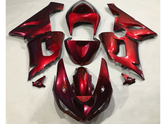 2005-2006 Metallic Red Kawasaki ZX6R Motorcycle Fairing UK 2005-2006 Metallic Red Kawasaki ZX6R Motorcycle Fairing UK