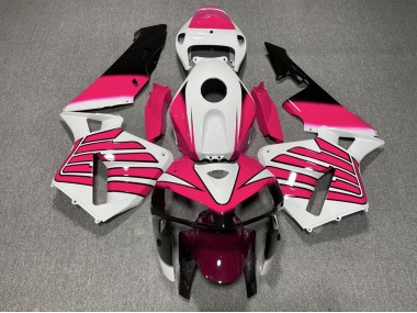 2005-2006 Pink and White Wings Honda CBR600RR Motorcycle Fairing UK