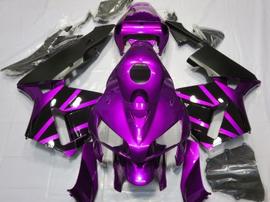 2005-2006 Purple & Gloss Black Design Honda CBR600RR Motorcycle Fairing UK