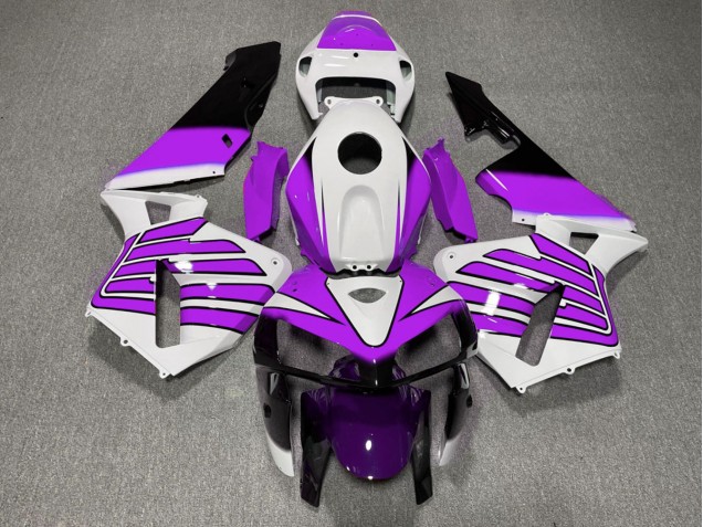 2005-2006 Purple and White Wings Honda CBR600RR Motorcycle Fairing UK 2005-2006 Purple and White Wings Honda CBR600RR Motorcycle Fairing UK
