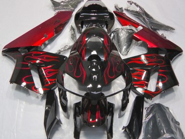 2005-2006 Red Flame Honda CBR600RR Motorcycle Fairing UK