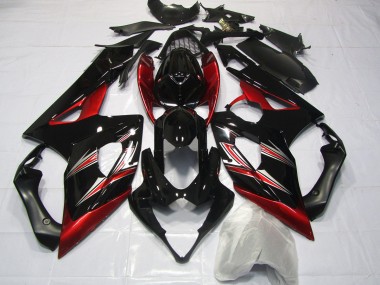 2005-2006 Red and Black Flare Suzuki GSXR 1000 Motorcycle Fairing UK