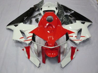 2005-2006 Red and White Style Honda CBR600RR Motorcycle Fairing UK