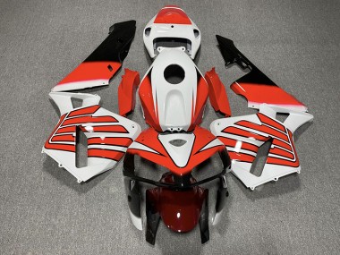 2005-2006 Red and White Wings Honda CBR600RR Motorcycle Fairing UK