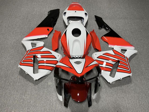 2005-2006 Red and White Wings Honda CBR600RR Motorcycle Fairing UK 2005-2006 Red and White Wings Honda CBR600RR Motorcycle Fairing UK