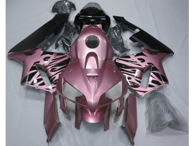 2005-2006 Rose Pink Flame Honda CBR600RR Motorcycle Fairing UK