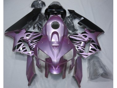 2005-2006 Rose Purple Flame Honda CBR600RR Motorcycle Fairing UK