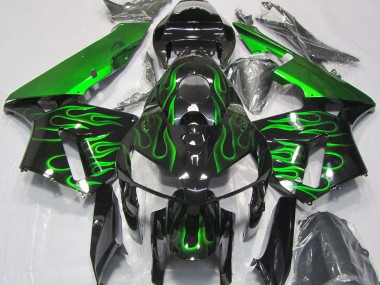 2005-2006 Vibrant Green Flame Honda CBR600RR Motorcycle Fairing UK