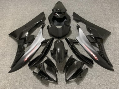 2006-2007 Black Matte Red Pin Yamaha R6 Motorcycle Fairing UK