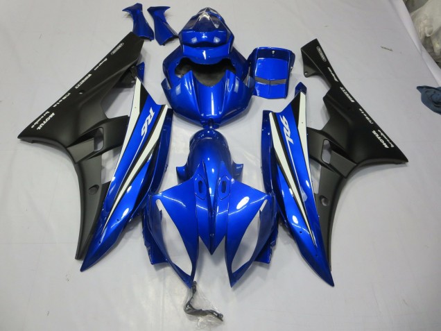 2006-2007 Blue and Black Design Yamaha R6 Motorcycle Fairing UK