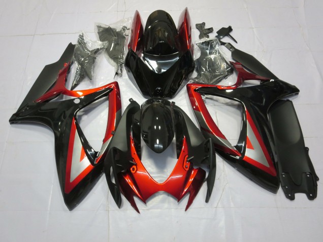 2006-2007 Deep Red Black Suzuki GSXR 600-750 Motorcycle Fairing UK 2006-2007 Deep Red Black Suzuki GSXR 600-750 Motorcycle Fairing UK